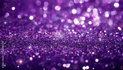 Abstract Purple Glitter Sparkle Confetti Background