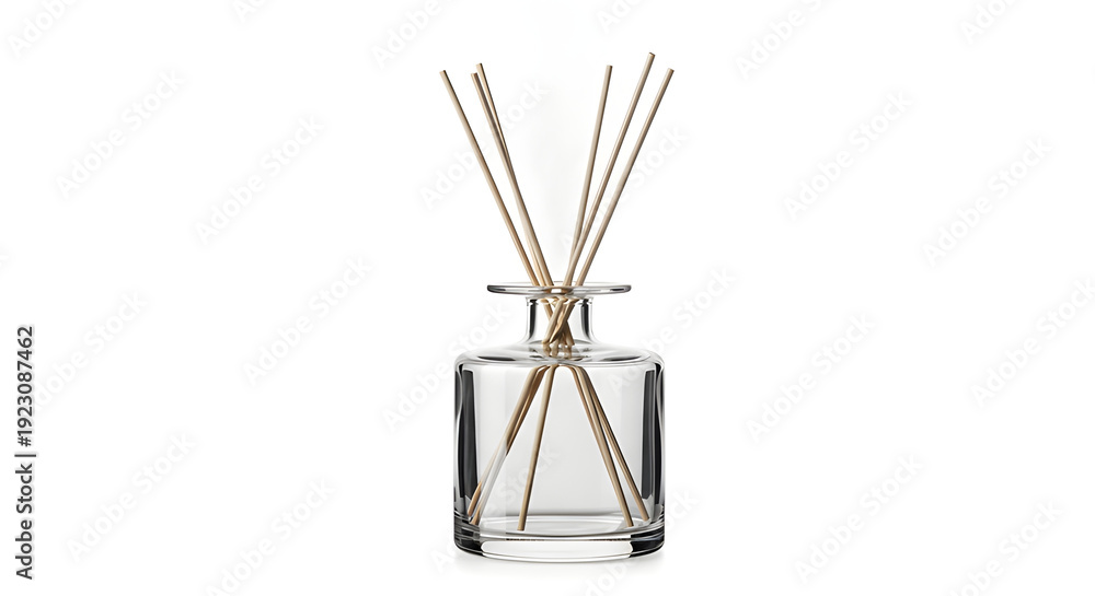 Obraz premium Luxury aroma diffuser with minimalist wellness aesthetic, isolated on White background