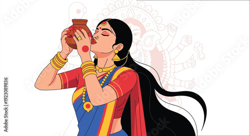 Hindu religious symbols including a shiva lingam and lotus flower