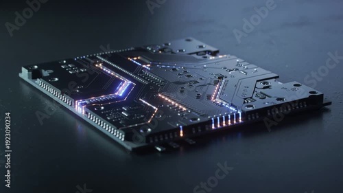 Semiconductor Microchip with Electric Data Signals