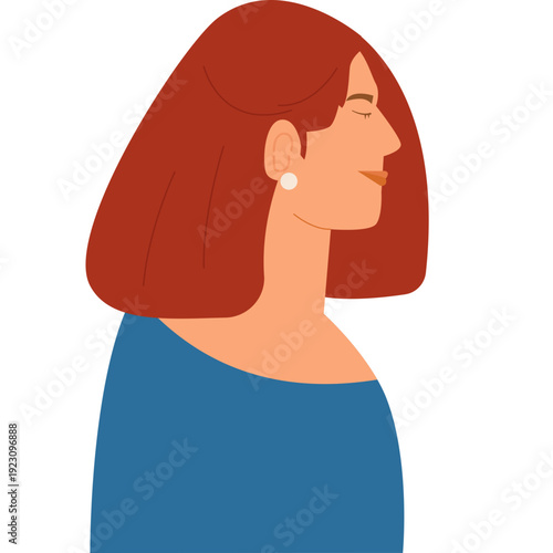 International Women’s Day Confident Red Hair Woman Portrait