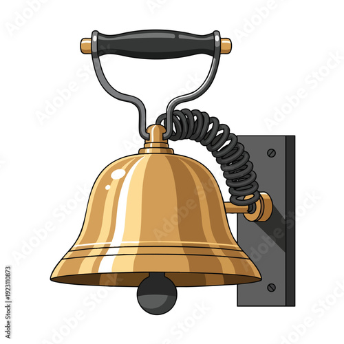 Vintage style electric bell for medication alerts and home security systems