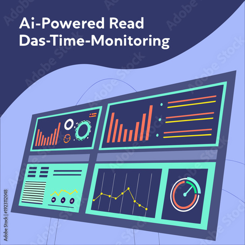 Ai powered dashboard shows real time data monitoring