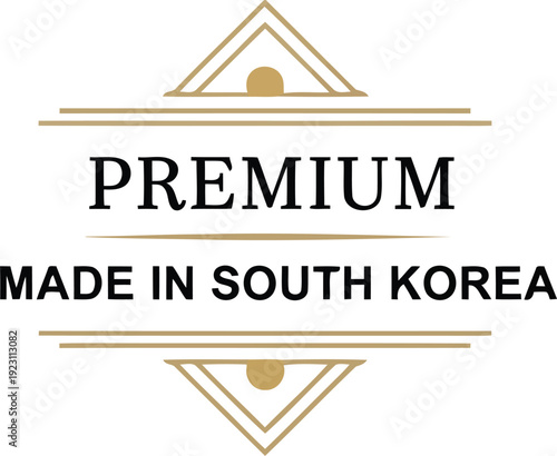 Premium Quality Made in South Korea Logo for Superior Branding and Marketing