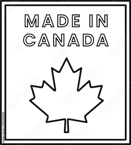 Made in Canada: Celebrating Quality, Authenticity, and National Pride with a Stylish Maple Leaf Design