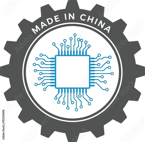 Made in China Technology Badge with Circuit Design for Manufacturing and Innovation