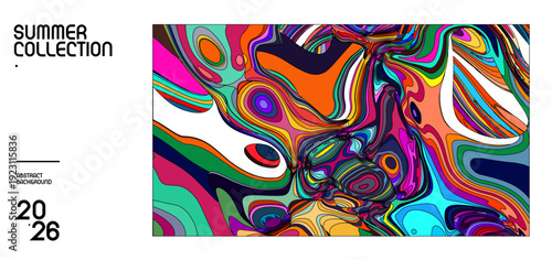 Colorful Abstract Art Design for Summer Collection 2026