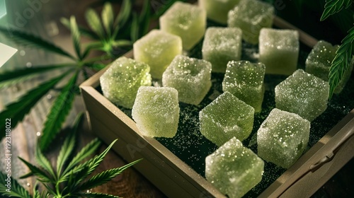 A photo of cannabis sugar cubes in a luxury