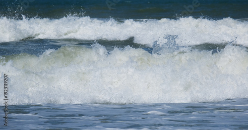 Photography Close up of high tide wave during monsoon season in January