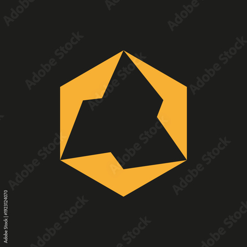 Modern Abstract Hexagon Logo Design For Tech Business Branding And Corporate Identity Emblem