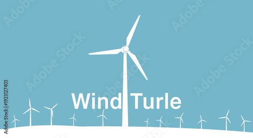 Wind Turbine Generating Clean Renewable Energy for Sustainable Future.
