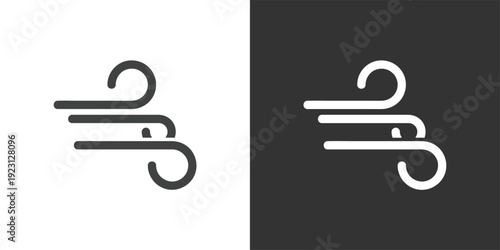 Wind Power or Gas Emission icon. Solid glyph series icon