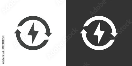 Renewable Energy icon. Solid glyph series icon