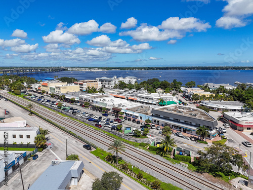 Photography Small local shops in historic downtown Stuart in Martin County, Florida