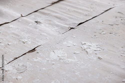 Cracked Temporary Floor Protection