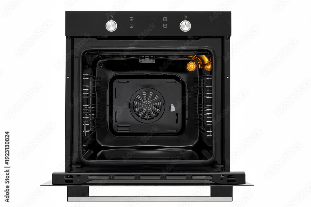 Obraz premium Black Electric Oven With Display