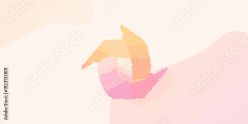 orange and pink pastel paper color for texture background. Creative startup concept vector illustration.