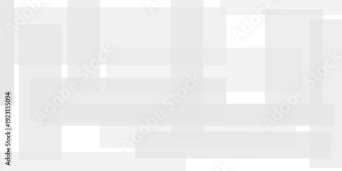 White and gray abstract gradient background. White gradient abstract rectangle pattern.