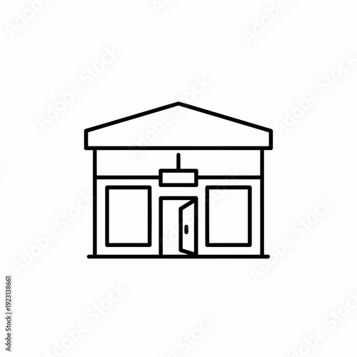 An Open-Door Storefront Illustration