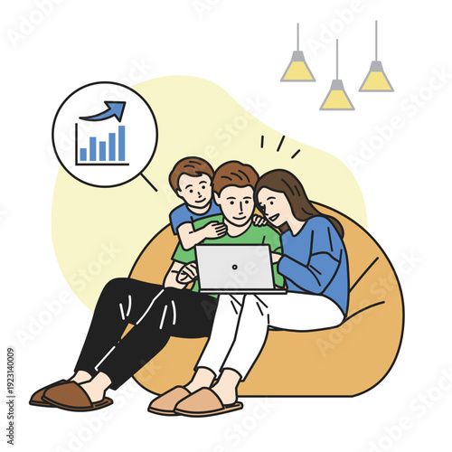 パソコンで得をしている家族