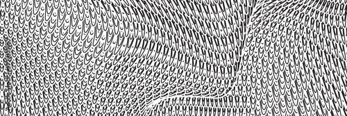 Black snake skin pattern isolated on white background eps 10