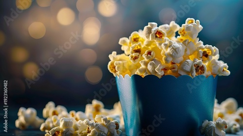 A photo of gourmet popcorn with cheese flavor.