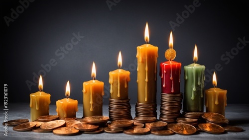 家計を圧迫する物価上昇とインフレ局面を示す金融イメージ