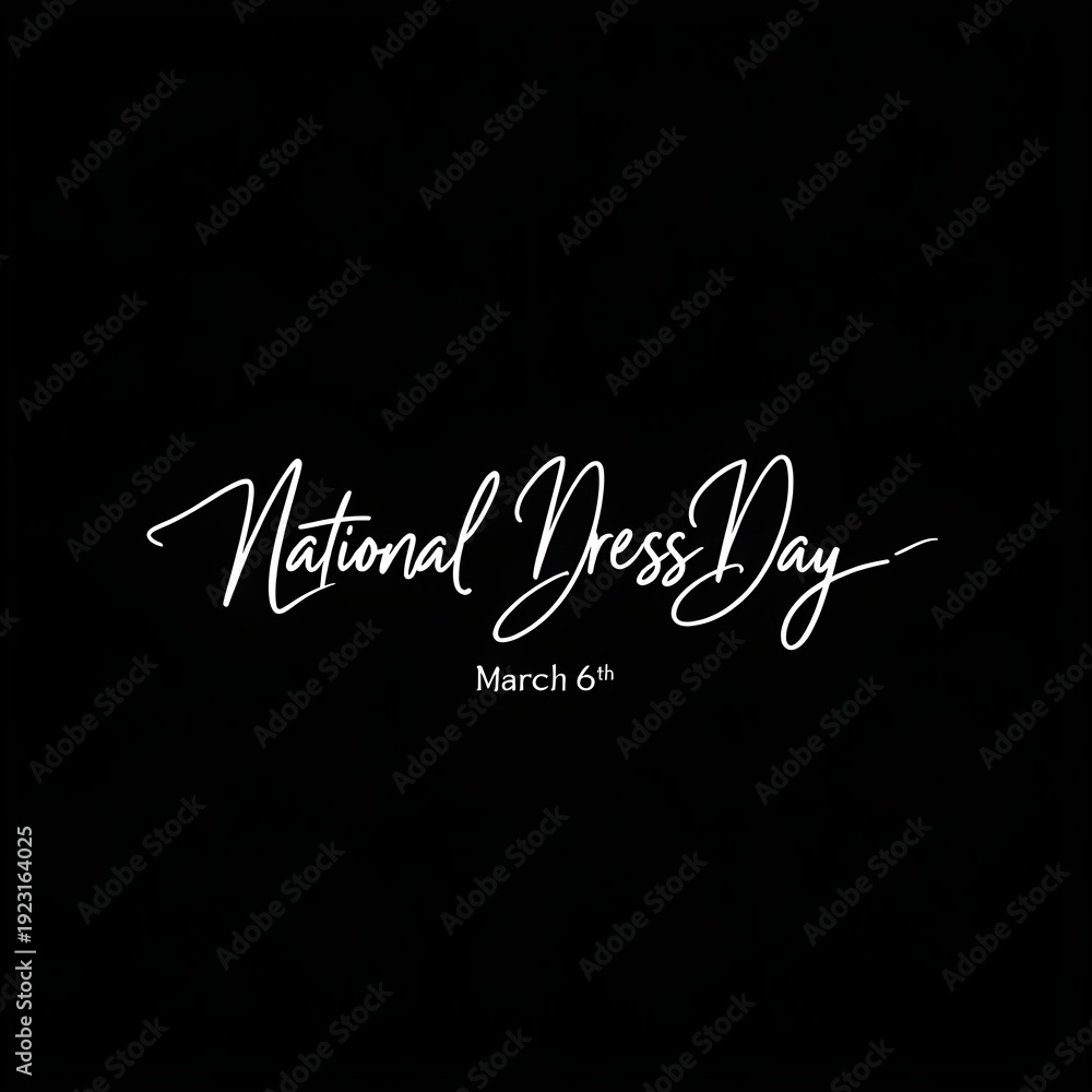 Obraz premium National Dress Day: A Celebration of Style, Memories, and Cultural Heritage on March 6th