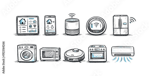 Smart home, iot filled icon set. Gadgets, automation, devices filled collection.