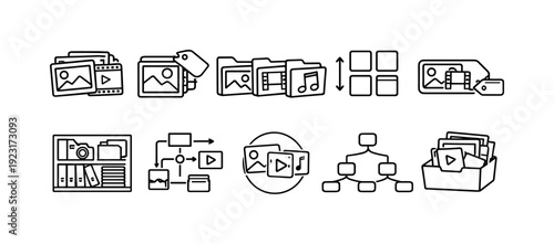 Business, office 3d icon set. Corporate, work, productivity icons 3d collection