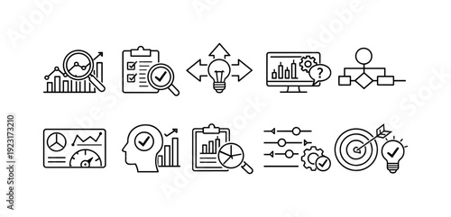 Weather, climate outline icon set. Forecast, temperature, rain, sun symbols collection