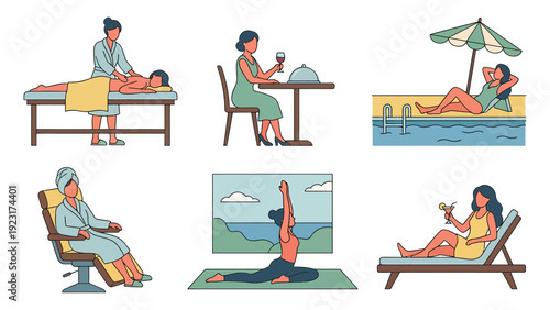 Luxury Lifestyle Collection Spa Dining Resort Yoga Relaxation Vacation Concepts