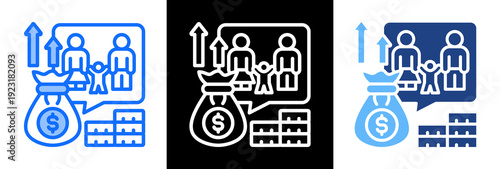 Family Budget triplestyle icon