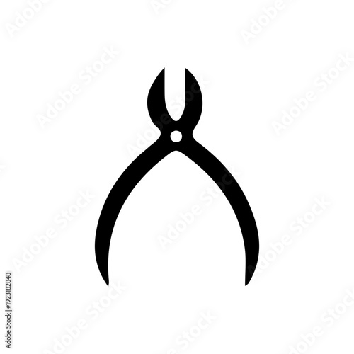 Pliers Tool Icon Silhouette