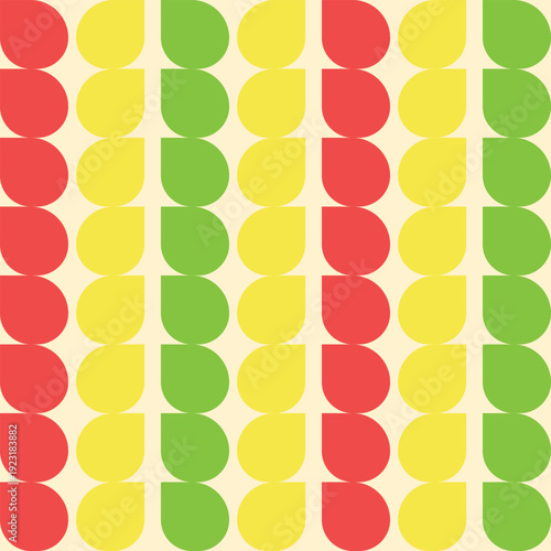 Colorful Unique Abstract Shape Pattern Wallpaper Vector