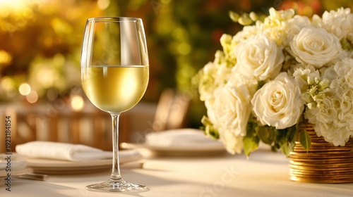 sauvignon blanc day celebration, crystal clear glass of white wine, vibrant pale gold color, aromatic white wine, luxury lifestyle photography