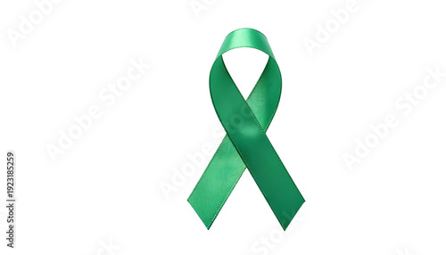 Wallpaper Mural Green ribbon on a transparent background, symbolizing serenity and growth in mental health, counseling Torontodigital.ca