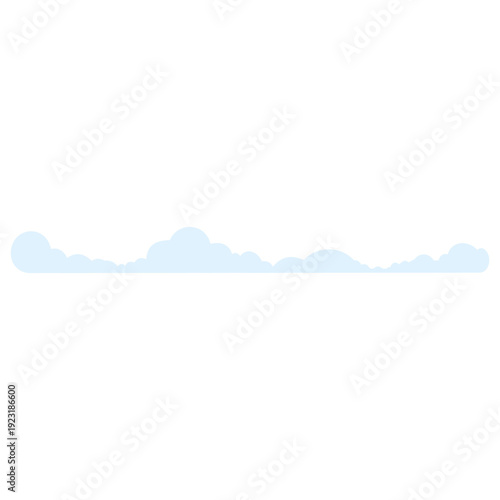 Grey purple layered horizontal cloud perfect for twilight skies, moody weather graphics, dramatic atmospheric designs, evening backgrounds, and contemporary flat illustration with muted colors.