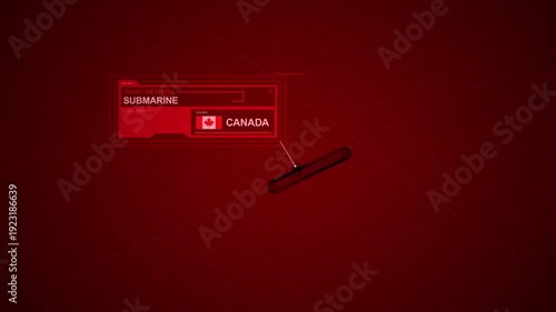 A Canada Submarine is identified on Military Radar