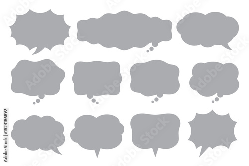 【 吹き出し口調整OK 】編集しやすいシンプル吹き出しセット