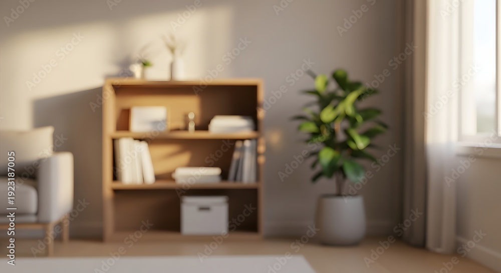 Fototapeta premium Blurred Modern Home Interior Design
