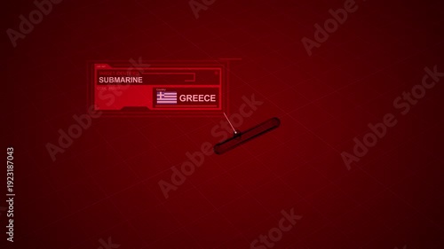 A Greece Submarine is identified on Military Radar