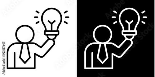 Idea  Icon Set White Mix Style Collection