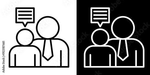 Conversation  Icon Set White Mix Style Collection