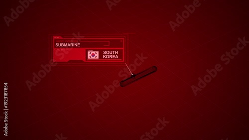 A South Korean Submarine is identified on Military Radar