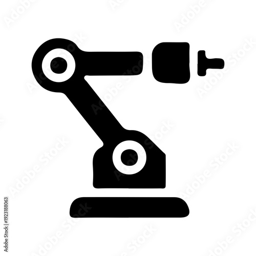 Industrial Robotic Arm Icon