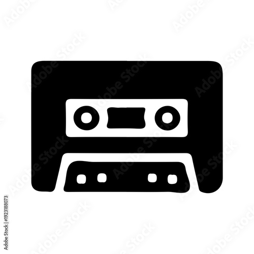 Retro Audio Cassette Icon