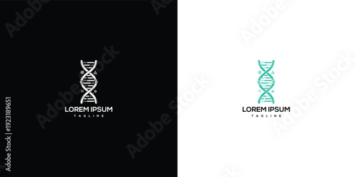 DNA Helix Logo - Science Genetics Medicine Biotech.