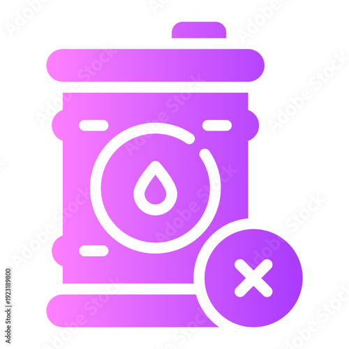 delete gradient icon