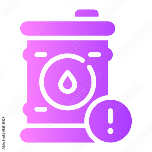 warning gradient icon